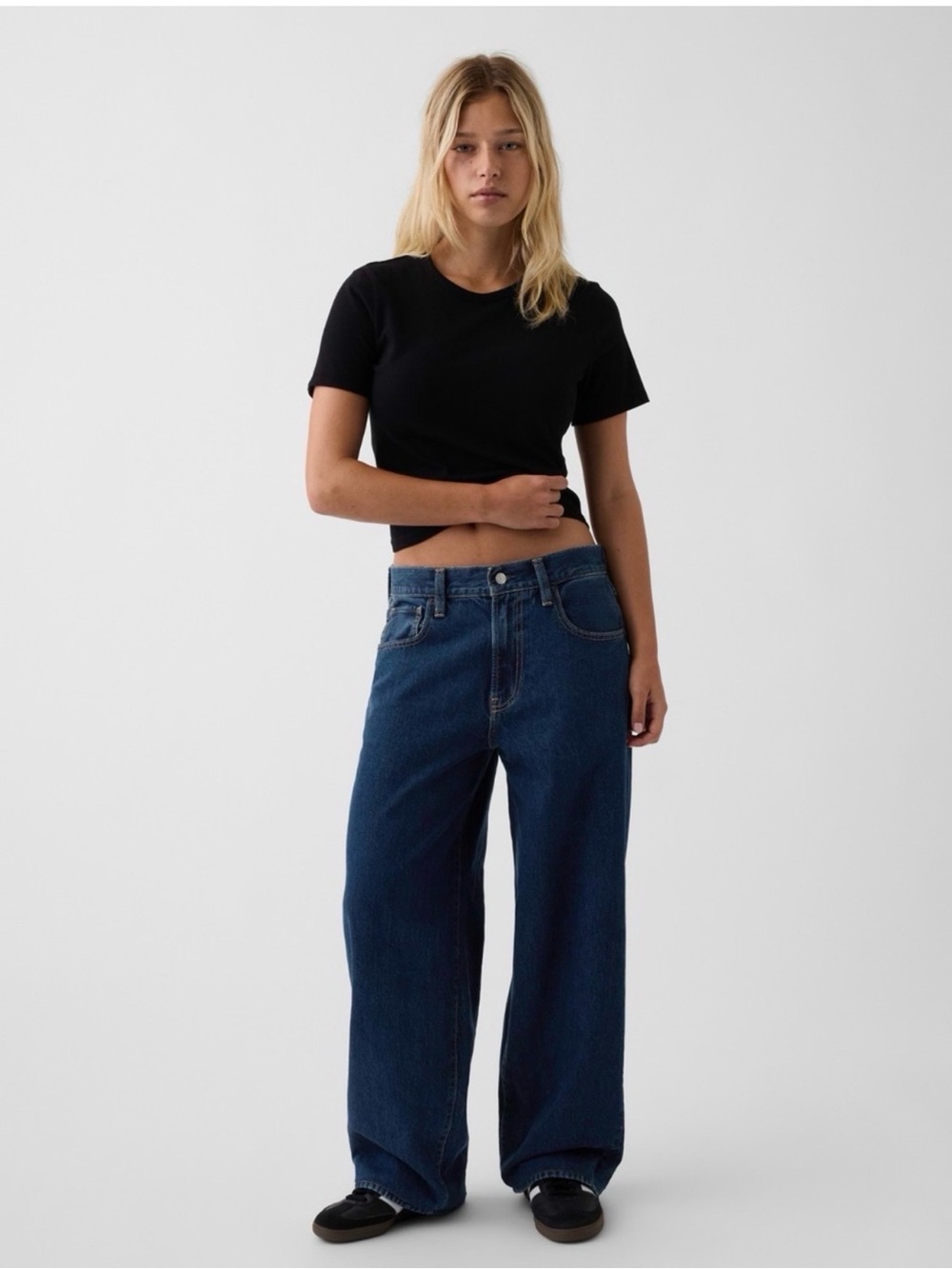 NWT GAP x HAILEY BIEBER MEDIUM INDIGO~ Size 25 - Picture 2 of 9